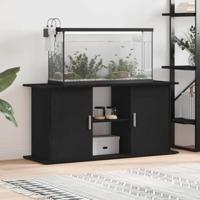 Aquariumstandaard 121x41x58 cm spaanplaat zwart eikenkleurig - thumbnail