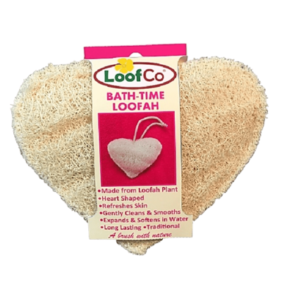 Loofco Douche en bad spons hartje bio 1 Stuks Loofco Douche en bad spons hartje bio 1 Stuks