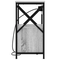 Nachtkastje 2 pcs Grijs sonoma 40 x 31 x 60 cm Bewerkt hout - thumbnail