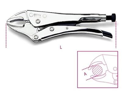 Beta 1052/140 Griptang | Verstelbaar | Halfronde bekken | Max 22 mm | 140 mm - 010520014