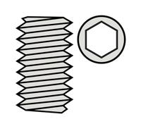 Stelschroef met binnenzeskant, M3X5, Inox (10st) - thumbnail