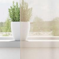 Gordijnen Voile met doorvoertules 2 st 140x300 cm crme - thumbnail