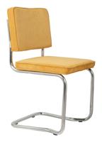 Zuiver Eetkamerstoel 'Ridge' Rib Kink, kleur Geel - thumbnail