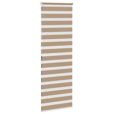 Zebra Blind 90x200 cm stofbreedte 85,9 cm polyester zandbruin
