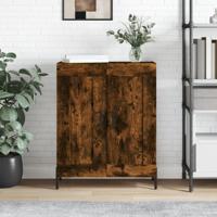 Dressoir 69,5x34x90 cm bewerkt hout gerookt eikenkleurig - thumbnail