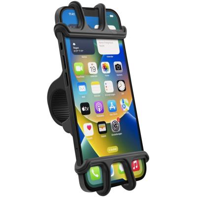 Hama Smartphone fietshouder voor apparaten met 6-8 cm breedte/13-15 cm hoogte Telefoonhouder Zwart