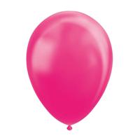 Globos Ballonnen pearl hard roze 30cm, 10st. - thumbnail