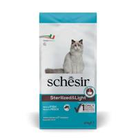 SCHESIR Adult Sterilized & Light Rich in fish - droog kattenvoer - 10kg - thumbnail