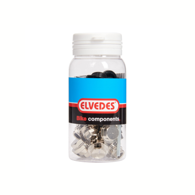 Elvedes Schroefnippels met e-caps rollerbrake br-im81/80/55/45 - messing (15 stuks)