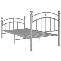 Bedframe metaal grijs 100x200 cm - thumbnail
