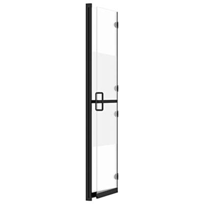 Inloopdouchewand inklapbaar 120x190 cm ESG-glas halfmat - thumbnail