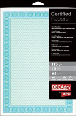Decadry certificaten ft A4, 115 g, pak van 70 vel Decadry certificaten ft A4, 115 g, pak van 70 vel