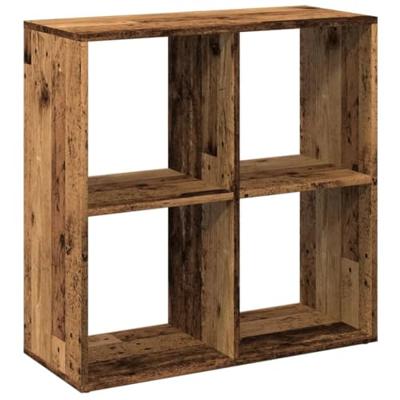 Kamerscherm / boekenkast 69,5x29x69,5 cm hout oud houtkleur
