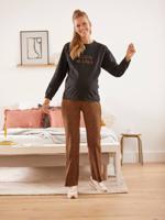 Wijde zwangerschapsbroek met luipaardprint luipaard - thumbnail