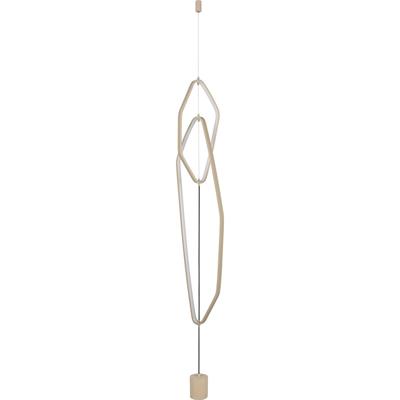 LED Vloerlamp - Cinque Civasto - 1 Lichtpunt van 29 Watt - Dimbaar - Aanpasbare Lichtkleur - Voetschakelaar - Warm Beige - Metaal