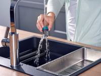 Leifheit 3221 hand-spiraalsnijder blauw/grijs - thumbnail