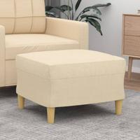 Voetenbank 60x50x41 cm stof crmekleurig - thumbnail