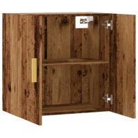 Wandkast 60x31x60 cm bewerkt hout oud houtkleurig - thumbnail