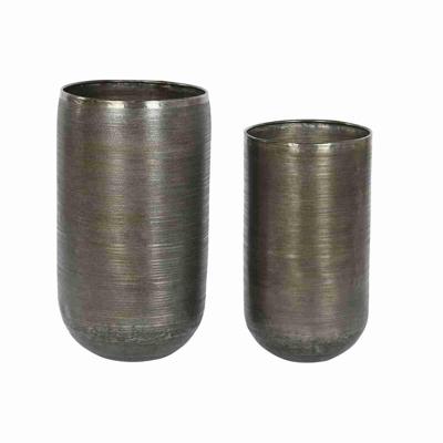 Plantenbakkenset Home ESPRIT Gouden Zilverkleurig Aluminium 34,5 x 36 x 63 cm Plantenbakkenset Home ESPRIT Gouden Zilverkleurig Aluminium 34,5 x 36 x 63 cm