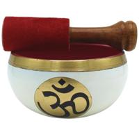 Klankschaal Ohm - Wit (9,5 cm) - thumbnail