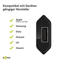 Goobay USB-A adapter - USB-A oplader - CEE 7/16 - USB-A adapter - 1 poorts - slim - 1000mA - 5W - zwart - thumbnail
