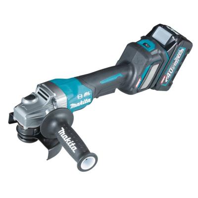 Makita GA029GM201 | 40 V Max | Haakse slijper | 125 mm | 4,0 Ah | 2x Accu | M-Box - GA029GM201