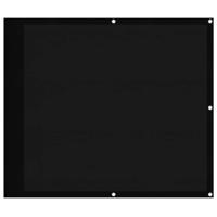VidaXL Balkonscherm 90x800 cm 100% oxford polyester zwart - thumbnail