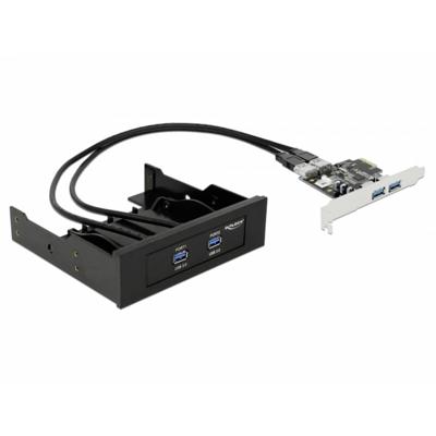 Delock 61893 2 + 2 poorten USB 3.2 Gen 1-controllerkaart