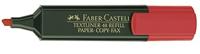 Markering Faber-Castell TEXTLINER 48 Rood (10 Stuks) - thumbnail