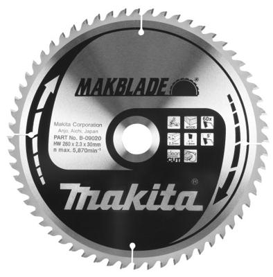 Makita Afkortzaagblad voor Hout | Makblade | Ø 260mm Asgat 30mm 32T - B-32736