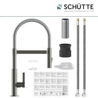 Schutte MIAMI keukenkraan met spiraalveer | Mat grafiet - 79142 - thumbnail