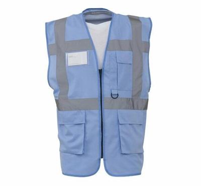Veiligheidshesje met rits lichtblauw - XL Veiligheidshesje met rits lichtblauw - XL