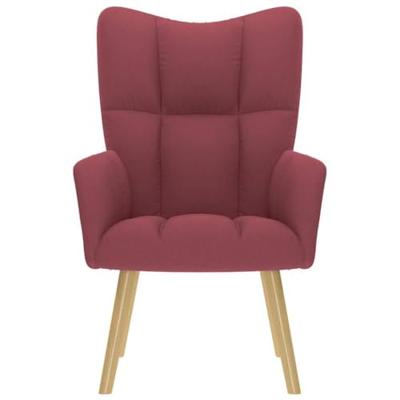 Relaxstoel stof wijnrood