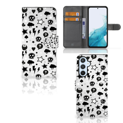 Telefoonhoesje met Naam Samsung Galaxy A54 5G Silver Punk Telefoonhoesje met Naam Samsung Galaxy A54 5G Silver Punk