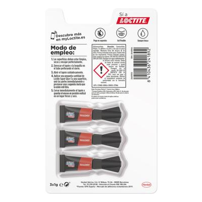 Secondenlijm Loctite Super Glue-3 Power Gel Mini Trio 3 Stuks (1 g)