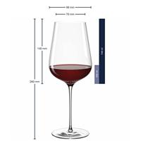 Leonardo Rode Wijnglazen Brunelli - 740 ml - 6 stuks - thumbnail