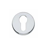 Rozet PC rond verdekt kunststof chroom - thumbnail