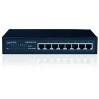 LANCOM GS-1108, Unmanaged Gigabit Ethernet-switch, 8 poorten (10/100/1000 Mbit/s), geruisloos door ventilatorloos design, geïntegreerde voeding - thumbnail