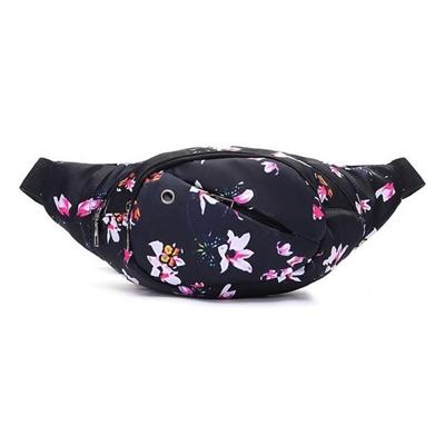 Kleur afdrukken multifunctionele casual zakken Dames outdoor portemonnee taille tas (Lily patroon) Kleur afdrukken multifunctionele casual zakken Dames outdoor portemonnee taille tas (Lily patroon)