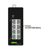 WAGO 852-1112 Industrial Ethernet Switch 8 poorten 10 / 100 / 1000 MBit/s - thumbnail