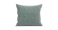 Zo Home Lino Kussensloop Linnen Look - emerald green 80x80cm - thumbnail