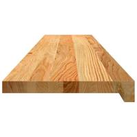 Traptreden 2 st 120x30x2 cm massief eikenhout lichtbruin - thumbnail