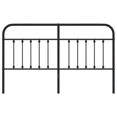Hoofdbord metaal zwart 160 cm