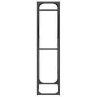 Brandhoutrek 60x25x100 cm koudgewalst staal zwart - thumbnail