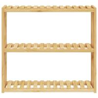 VidaXL Badkamerrek 3-laags wandmontage 60x15x54 cm bamboe - thumbnail