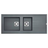 Inbouw Spoelbak Uitstortgootsteen Van Marcke Go Molto 117x50 cm Polyester Grijs Go by Van Marcke - thumbnail