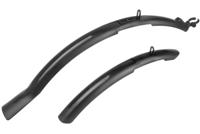 M-Wave kunststof spatbordset 26-29 inch universeel zwart op kaart - thumbnail