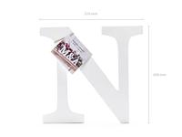 Houten letter N Wit (17x20cm) - thumbnail