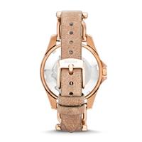 Fossil Dames Riley multifunctioneel Rosegoudkleurig roestvrijstalen horloge ES3466 - thumbnail