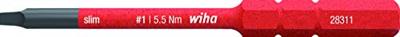Electric slimBit, Vierkant (Robertson) R2/2,8 x 90 SoftFinish Wiha